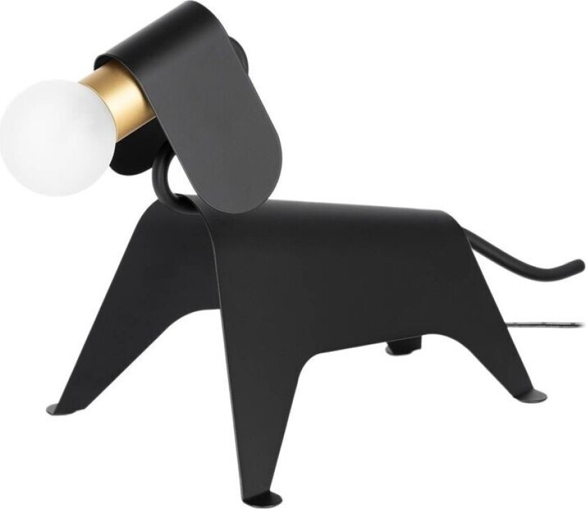 Idalina LED-bordlampe, hund, svart