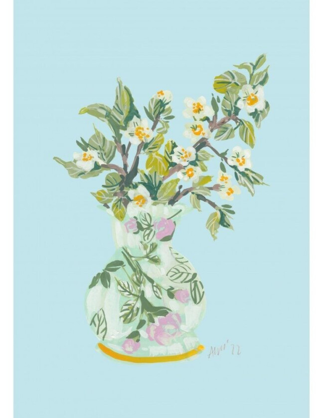 Apple Blossom In Vase - 30x40 cm