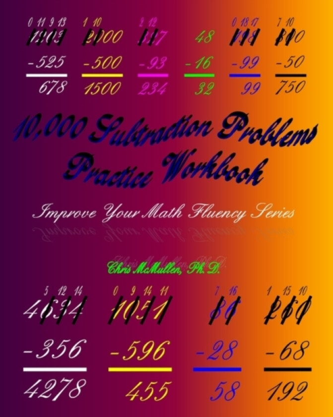 10,000 Subtraction Problems Practice Workbook av Chris PH D McMullen (Paperback)