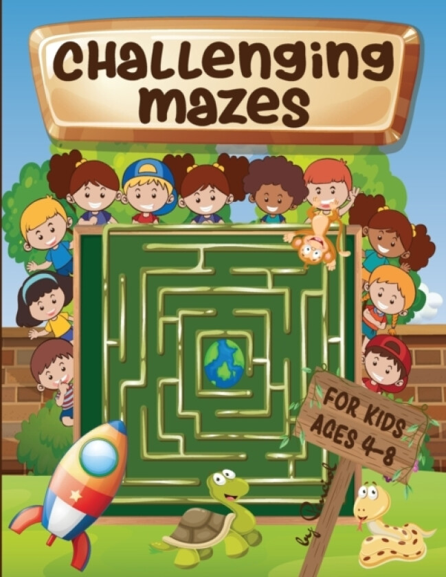 Challenging mazes for kids ages 4-8 av Penciol Press (Paperback)