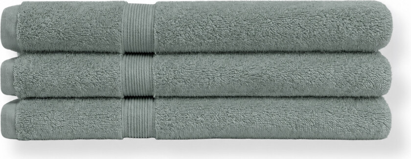 Økologisk håndkle - 100% GOTS-sertifisert bomull - Badehåndkle 70x140 cm - Støvet grønn