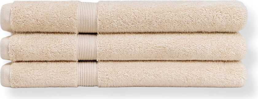Økologisk håndkle - 100% GOTS-sertifisert bomull - Badehåndkle 70x140 cm - Beige