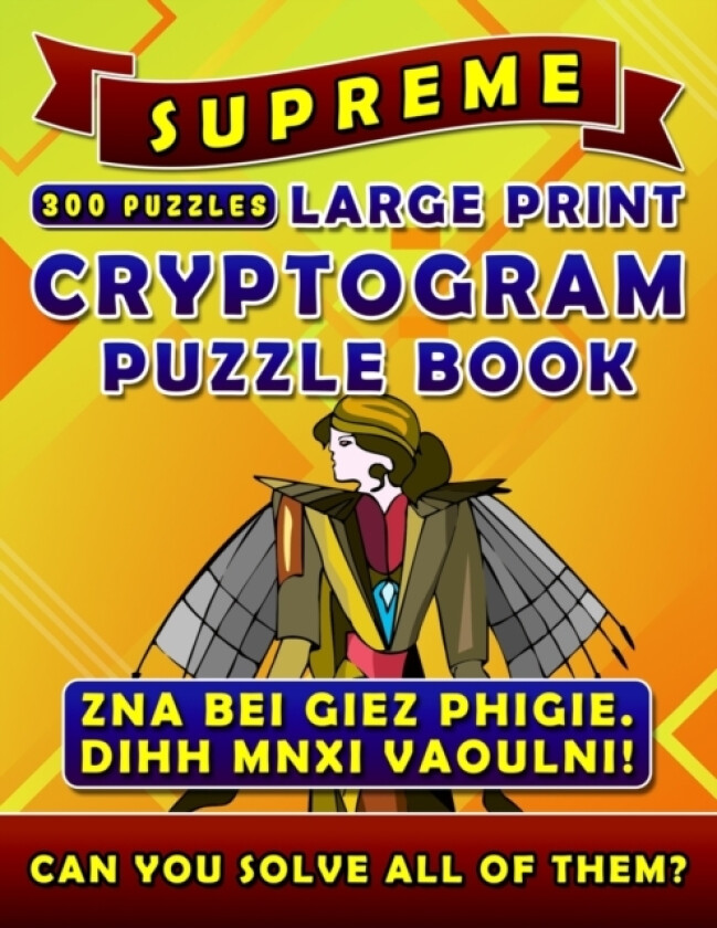 Supreme Large Print Cryptogram Puzzle Books (300 Puzzles) av Rodrick Madison (Paperback)