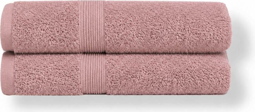 Økologisk håndkle - 100 % GOTS-sertifisert bomull - Gjestehåndkle 40x60 cm - Rosa