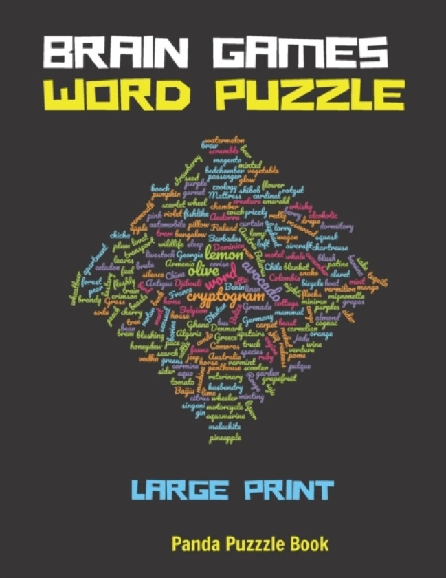 Brain Games Word Puzzle Large Print av Panda Puzzle Book (Paperback)