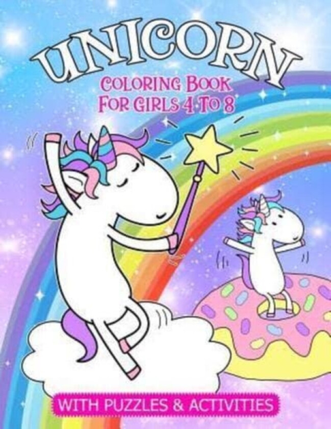 Unicorn Coloring Book For Girls 4 To 8 av Paper Pony Coloring (Paperback)