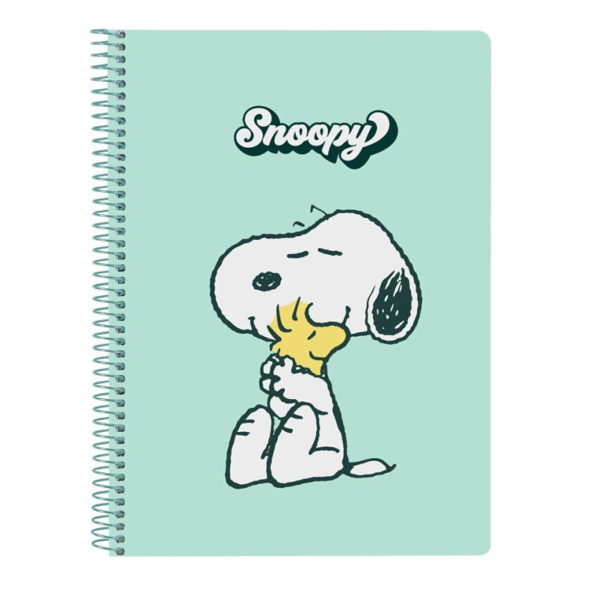 Notatbok Snoopy Groovy Grønn A5 80 Ark