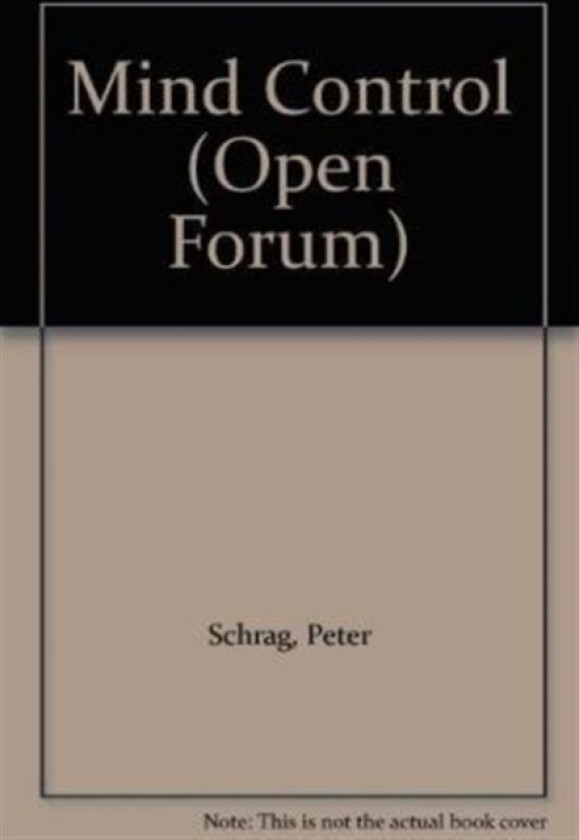 Mind Control av Peter Schrag (Paperback)