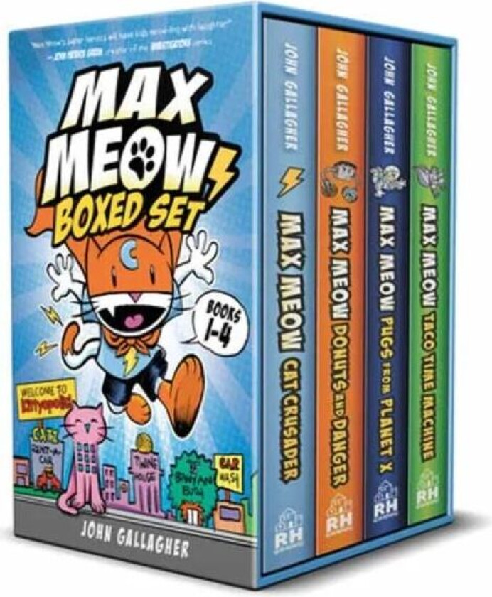 Max Meow Boxed Set: Welcome to Kittyopolis (Books 1-4) av John Gallagher