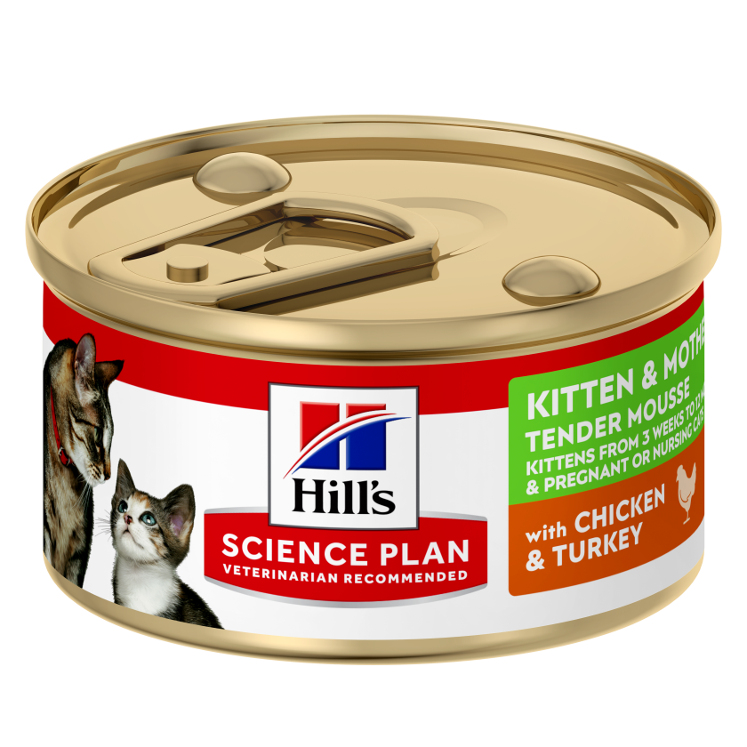 Hills SP Feline Kitten Mousse Chicken & Turkey Can 85 g - Katt - Kattefôr & kattemat - Våtfôr og våtmat - Hills Science Plan