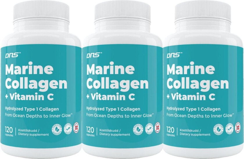 3-pack Marine Collagen + Vitamin-C - 3 x 120 kapsler