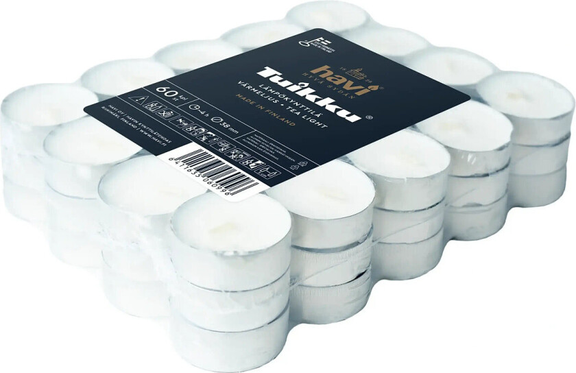 Bilde av Tuikku 60Pcs/4H Tea Light White - White - H:28CM