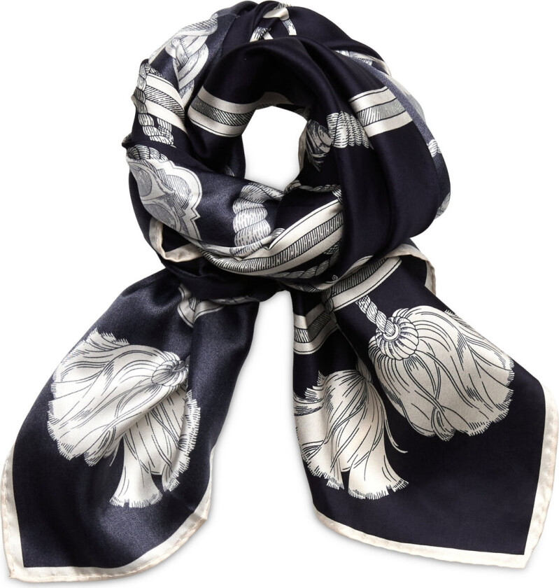 Sailing Print Silk Scarf - Multi/patterned - ONE SIZE