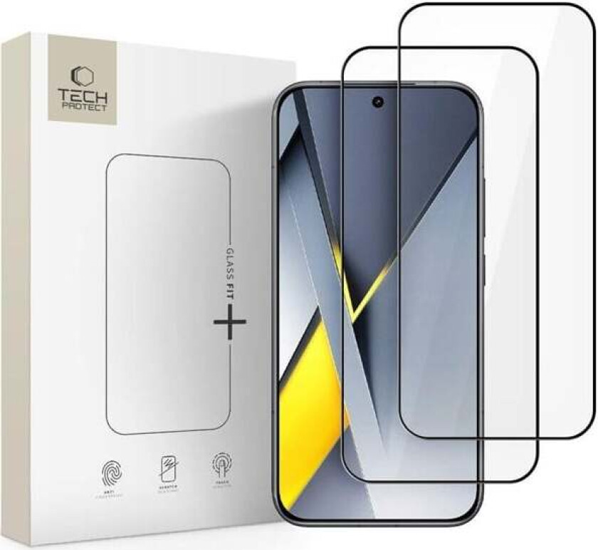 Glass Fit+ 2-pack for Xiaomi Poco F8 Pro - Black
