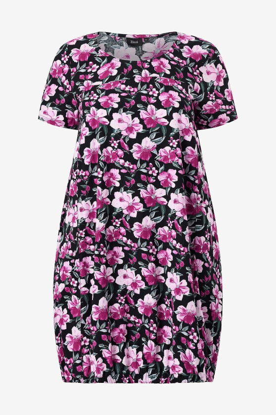 Kjole jEasy S/S Aop Dress - Svart