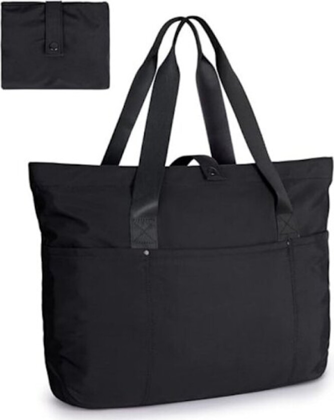 Sammenleggbar veske for kvinner Håndvesker og skuldervesker med glidelås for reise, strand, treningsstudio, jobb, skole