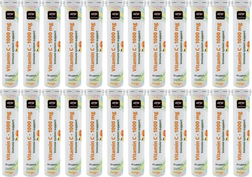 24-pack Vitamin-C 1000 mg - Orange - 24 x 20 Brusetabletter