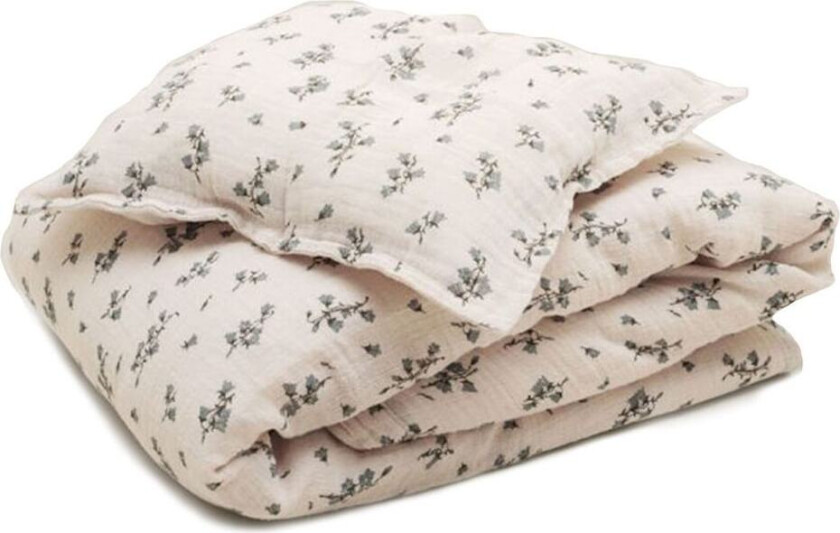 100 x 130 Muslin Junior Sengesett Bluebell SE Bluebell One Size Kremfarget One Size Gutter, Jenter