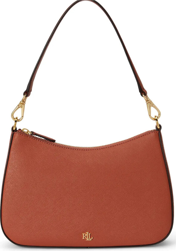 Crosshatch Leather Medium Danni Bag - Orange - ONE SIZE