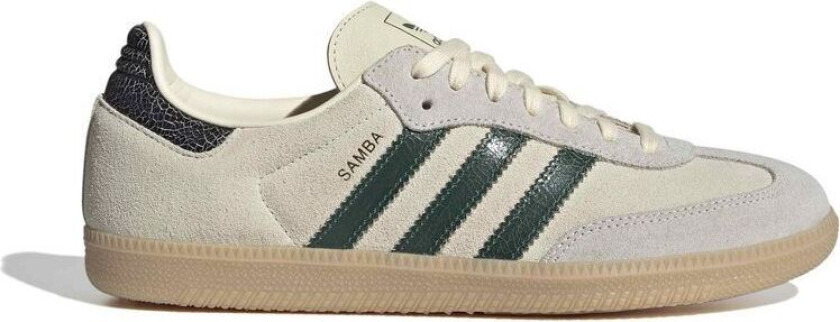 Samba OG - Hvit/Grønn/Magisk Beige, størrelse 40⅔