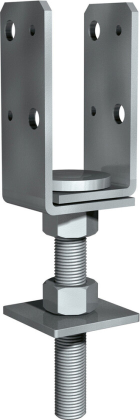 Stolpesko etterjusterbar 2 43-53mm gjengestørrelse 16 mm