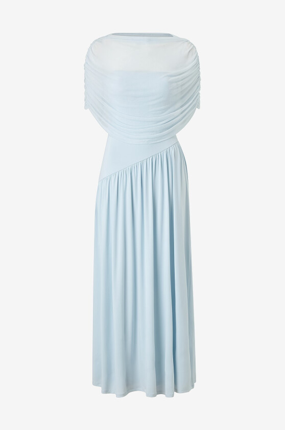 Maxikjole Draped Cape - Blå