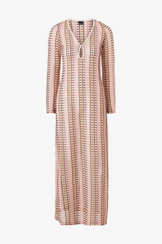 Maxikjole Multi Colour - Beige