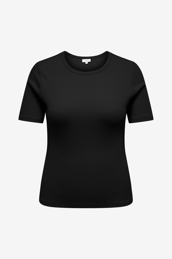 Topp Carval S/S O-Neck Top Jrs - Svart