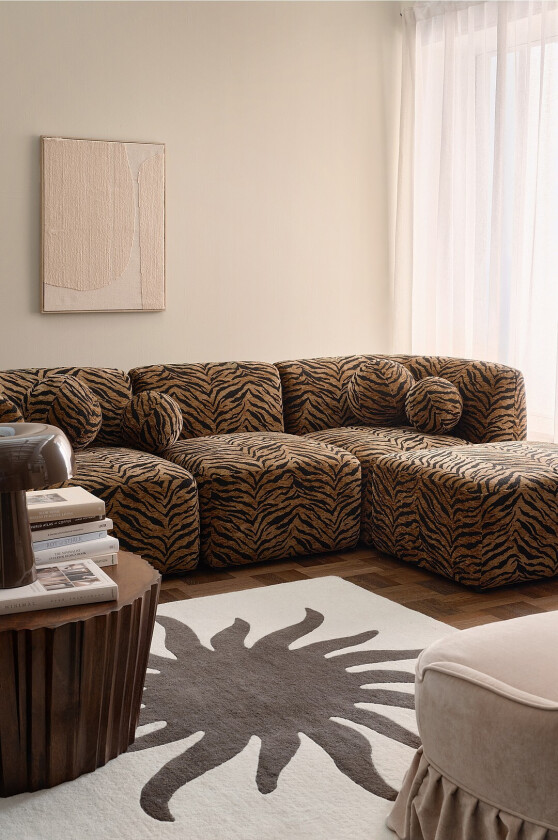 Sofa Tiger 3-seters - Brun