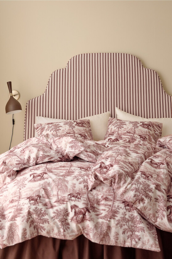 Sengegavl Stripe - Brun