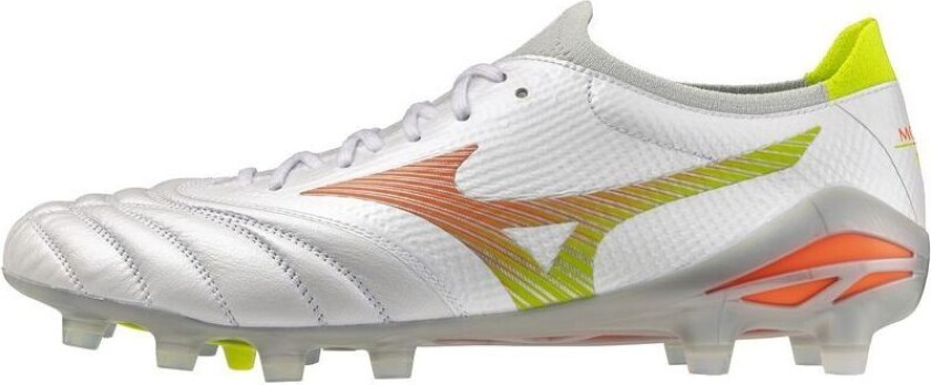 Morelia Neo V Beta Elite FG Prism - Hvit/Oransje/Evening Prim FORHÅNDSBESTILLING - Gress (FG), størrelse 44