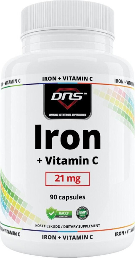 Iron + Vitamin C - 90 kapsler