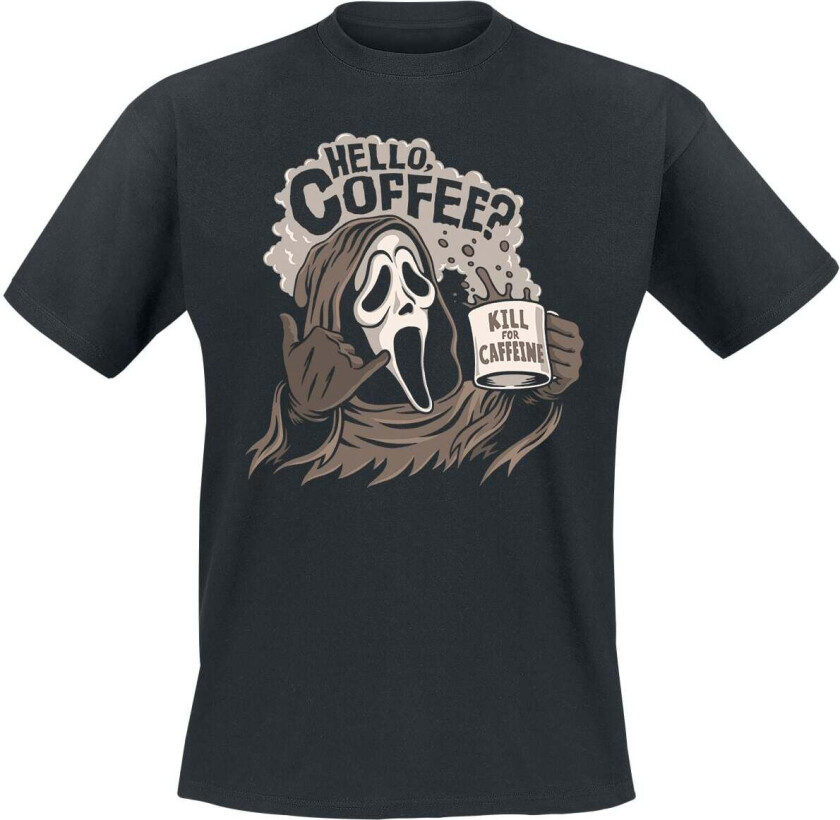 T-skjorte - Ghostface - Hello, Coffee? - M til XXL - Herrer - svart