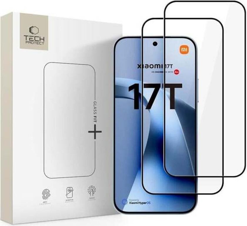 Glass Fit+ 2-Pack Tempered Glass for Xiaomi 17T - Black