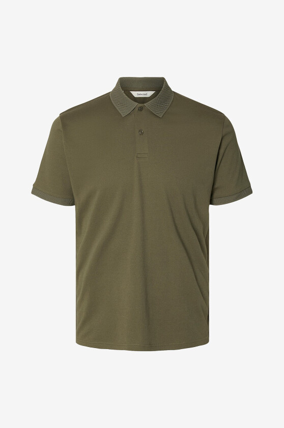 Pologenser slhFave Button SS Polo - Grønn