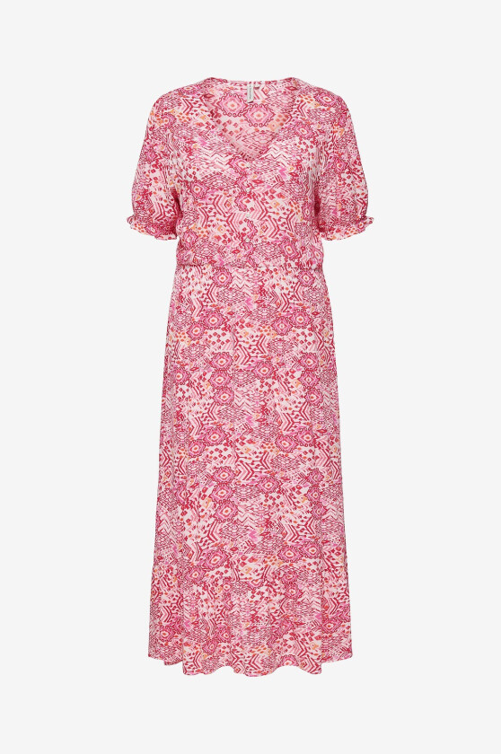 Maxikjole carChianti S/S Long Dress Wvn - Hvit