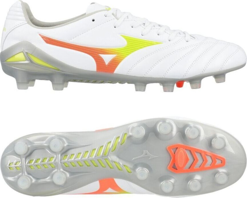 Monarcida Neo Iii Pro Fg Prism - Hvit/evening Prim/oransje - Gress (Fg), størrelse 42½