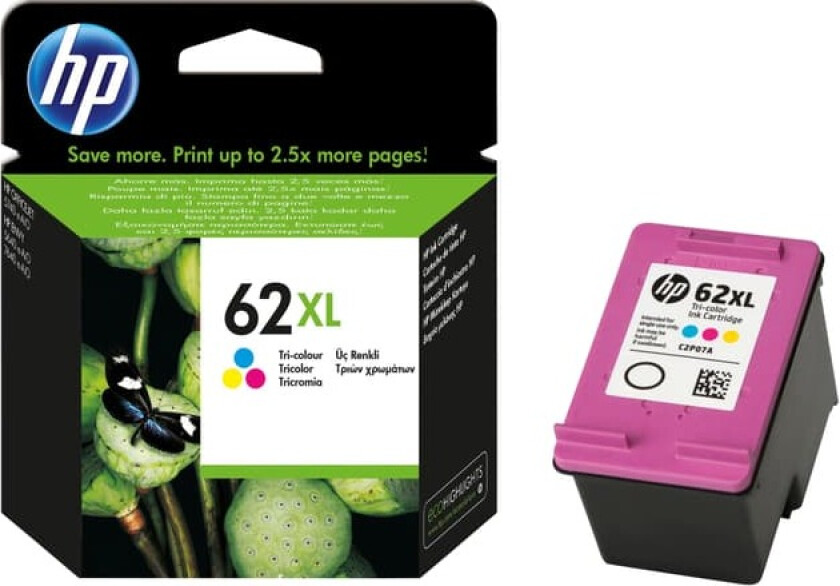 blekkpatron 62 XL Cyan Magenta Gul