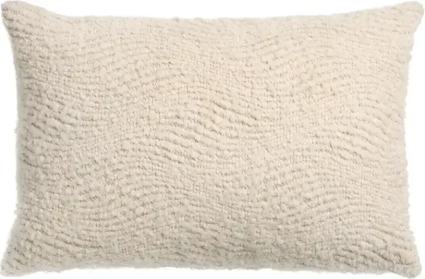 Pute Wave 60x40 cm Off-white