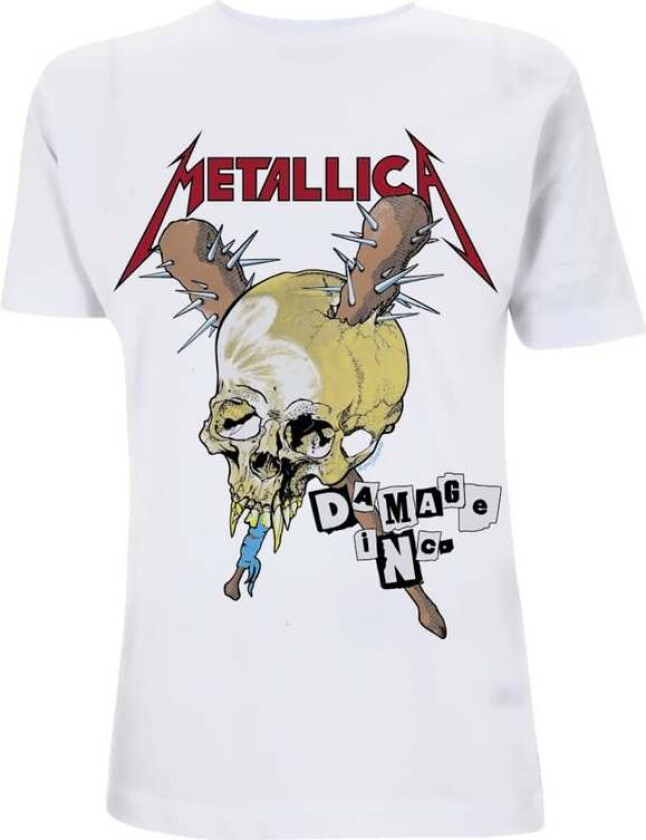 Metallica T-skjorte - Damage Inc - S til 5XL - Herrer - hvit