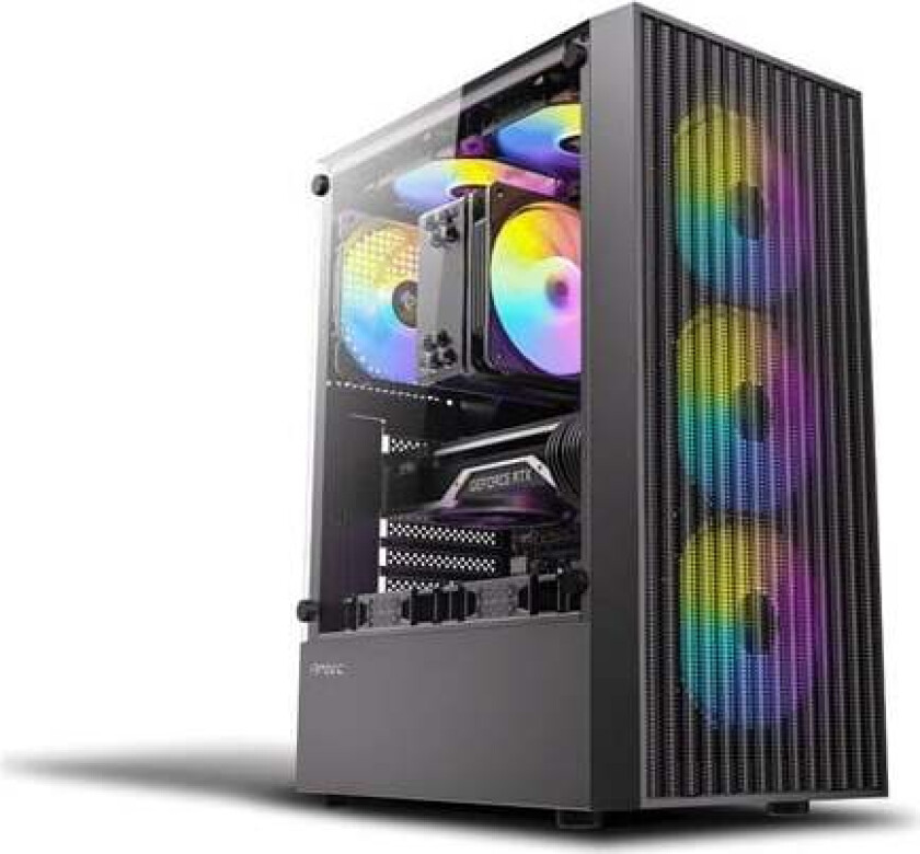 AX27 RGB ELITE - mid tower - Kabinett - Tower - Svart