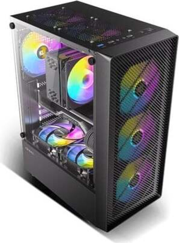 AX26 RGB ELITE - mid tower - ATX - Kabinett - Tower - Svart