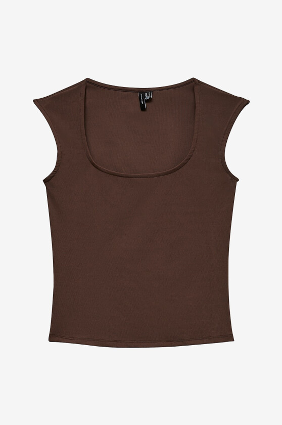 Topp Vmmillion Cap Sleeve Square Top Jrs - Grå