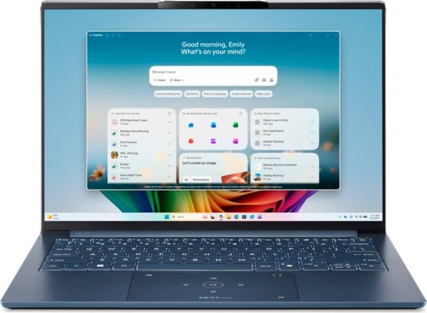 Swift Go 14 AI OLED, SFG14-I71, Ultratynn bærbar PC, 14" OLED, Intel® Core™ 9, 16 GB RAM, 512 GB SSD, Intel® Graphics