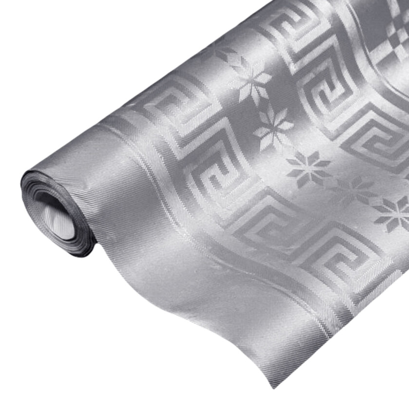 Papirduk Damask Sølv