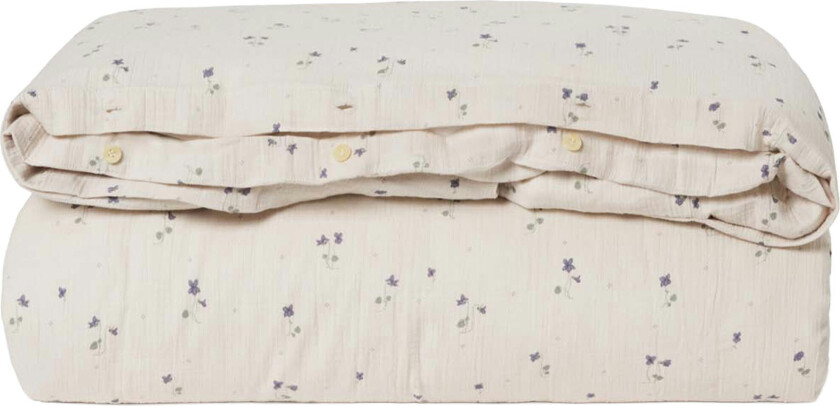 Viola Duvet Cover Muslin Single 210x150 Cm - Dynetrekk Organisk Bomull Blå - GF120281-10700-2319GL