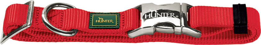 Vario Basic Alu-Strong hundehalsbånd, rød - 40 - 55 cm