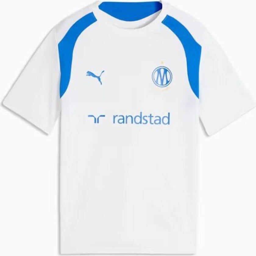 Marseille Trenings T-Skjorte - Hvit/Blå Barn - PUMA, størrelse 140 cm