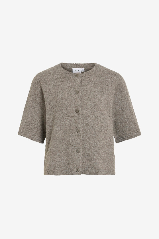 Kardigan viLiga 2/4 O-neck Knit - Grå
