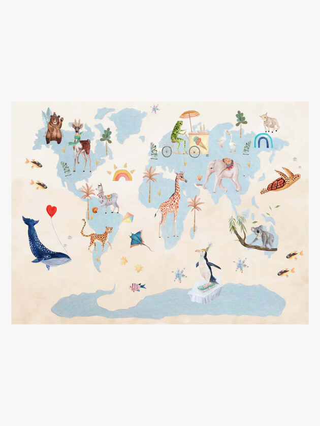 Matte 120x160, Around The World - Gulvtepper - Polyester,Bomull
